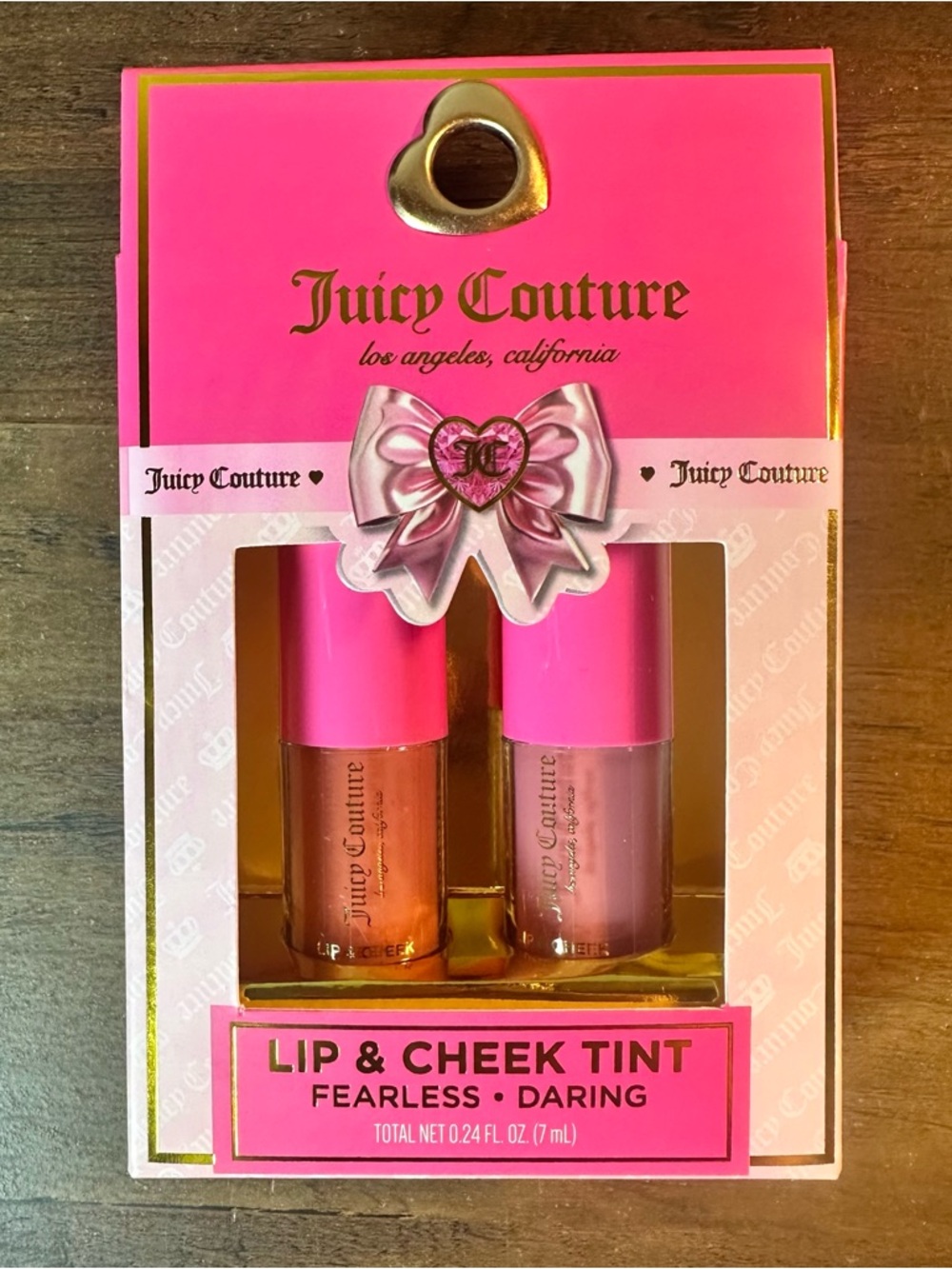 Juicy Couture Lip & Cheek Tint 2-Pc Set Fearless & Daring Makeup Duo New in Box
